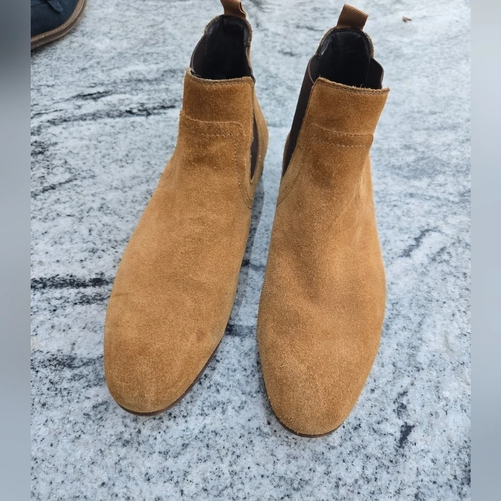 The Rail Mens Boots Brysen Chelsea 9 US 42M Suede Leather Slip On Casual Shoes